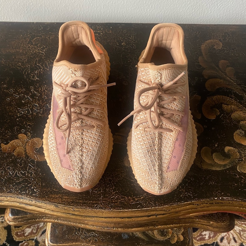 Adidas Pink and Tan Sneakers with Minimalist Design